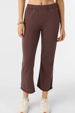 Women O’Neill Bottoms<KARMA FRENCH TERRY CROPPED LOUNGE PANTS
