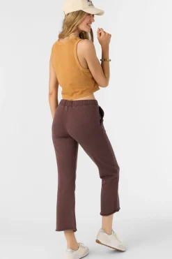 Women O’Neill Bottoms<KARMA FRENCH TERRY CROPPED LOUNGE PANTS