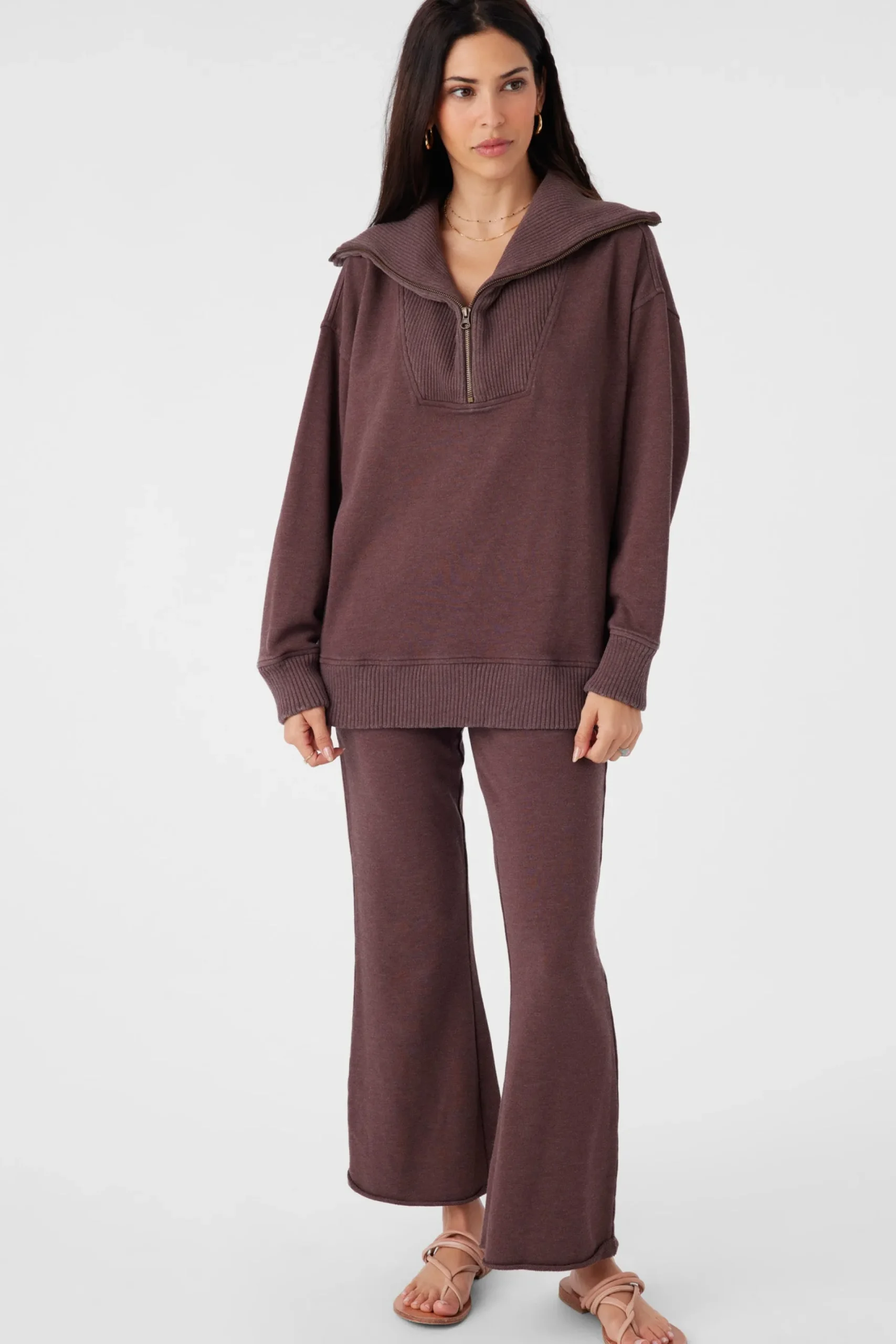 Women O’Neill Sweaters, Hoodies & Fleece<KARMA FRENCH TERRY HALF ZIP PULLOVER
