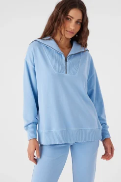 Women O’Neill Sweaters, Hoodies & Fleece<KARMA FRENCH TERRY HALF ZIP PULLOVER