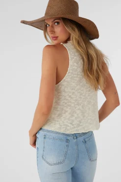 Women O’Neill Sweaters, Hoodies & Fleece|Tops<KINSLIE SLUB MOCK NECK SWEATER TANK TOP
