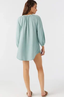 Women O’Neill Cover-Ups<KRYSTEN CRINKLE DOUBLE GAUZE TUNIC SWIM COVER-UP