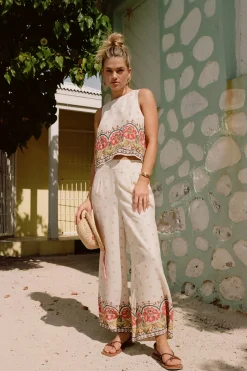 Women O’Neill Bottoms<LACEY BORDER PRINT PANTS