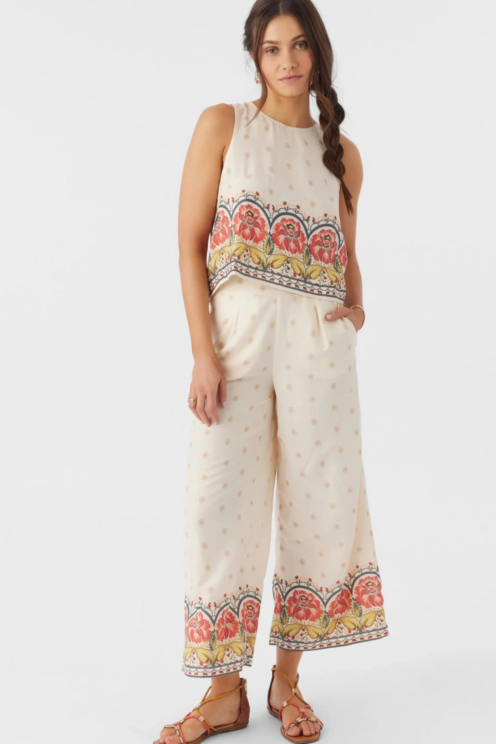 Women O’Neill Bottoms<LACEY BORDER PRINT PANTS