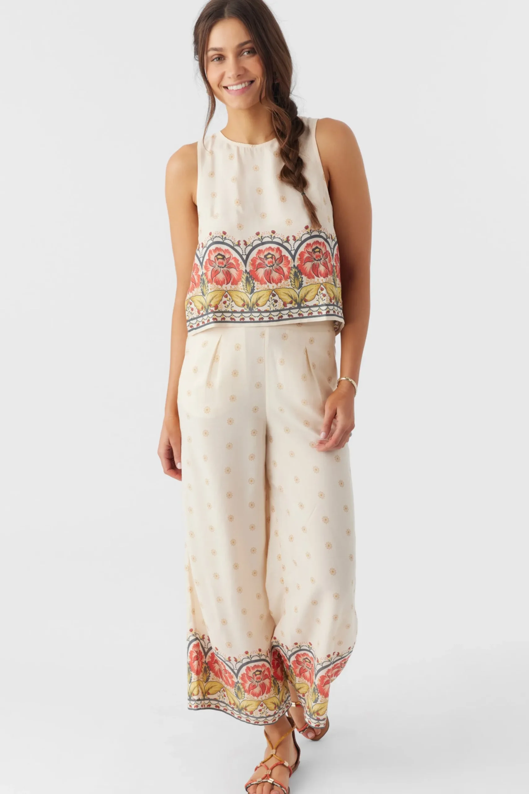 Women O’Neill Bottoms<LACEY BORDER PRINT PANTS