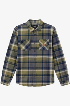 O’Neill Shirts & Flannels<LANDMARKED FLANNEL STANDARD FIT LONG SLEEVE SHIRT