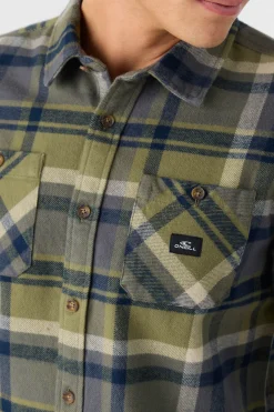 O’Neill Shirts & Flannels<LANDMARKED FLANNEL STANDARD FIT LONG SLEEVE SHIRT