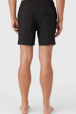 O’Neill Side Pockets|Swim Trunks<LENNOX HERMOSA SOLID ELASTIC WAIST 17" SWIM TRUNKS
