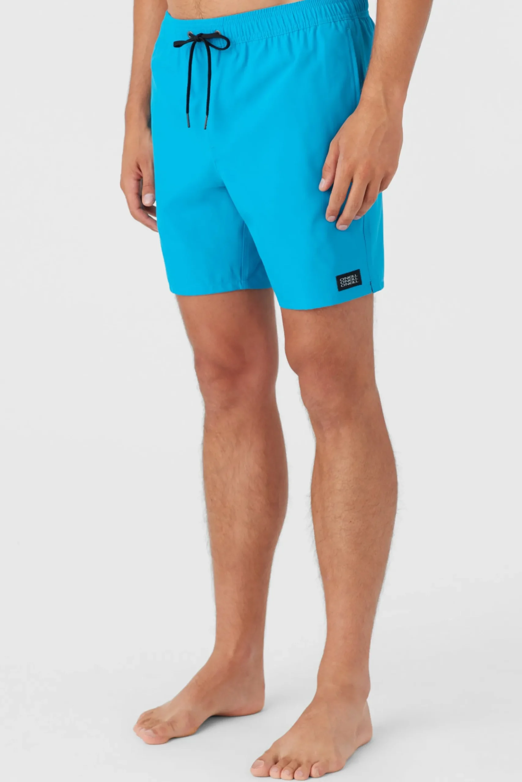 O’Neill Side Pockets<LENNOX HERMOSA SOLID ELASTIC WAIST 17" SWIM TRUNKS