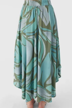 Women O’Neill Bottoms<MARNIE LORETTA PRINT MIDI SKIRT