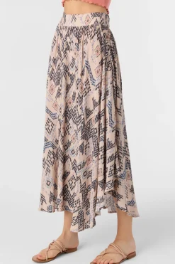 Women O’Neill Bottoms<MARNIE PALMER PRINT MIDI SKIRT