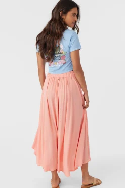 Women O’Neill Bottoms<MARNIE SOLID MIDI SKIRT