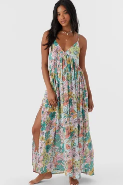 Women O’Neill Cover-Ups<MEL MAXI JANIS FLORAL SWIM COVER-UP DRESS