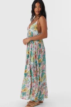 Women O’Neill Cover-Ups<MEL MAXI JANIS FLORAL SWIM COVER-UP DRESS