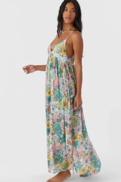 Women O’Neill Cover-Ups<MEL MAXI JANIS FLORAL SWIM COVER-UP DRESS