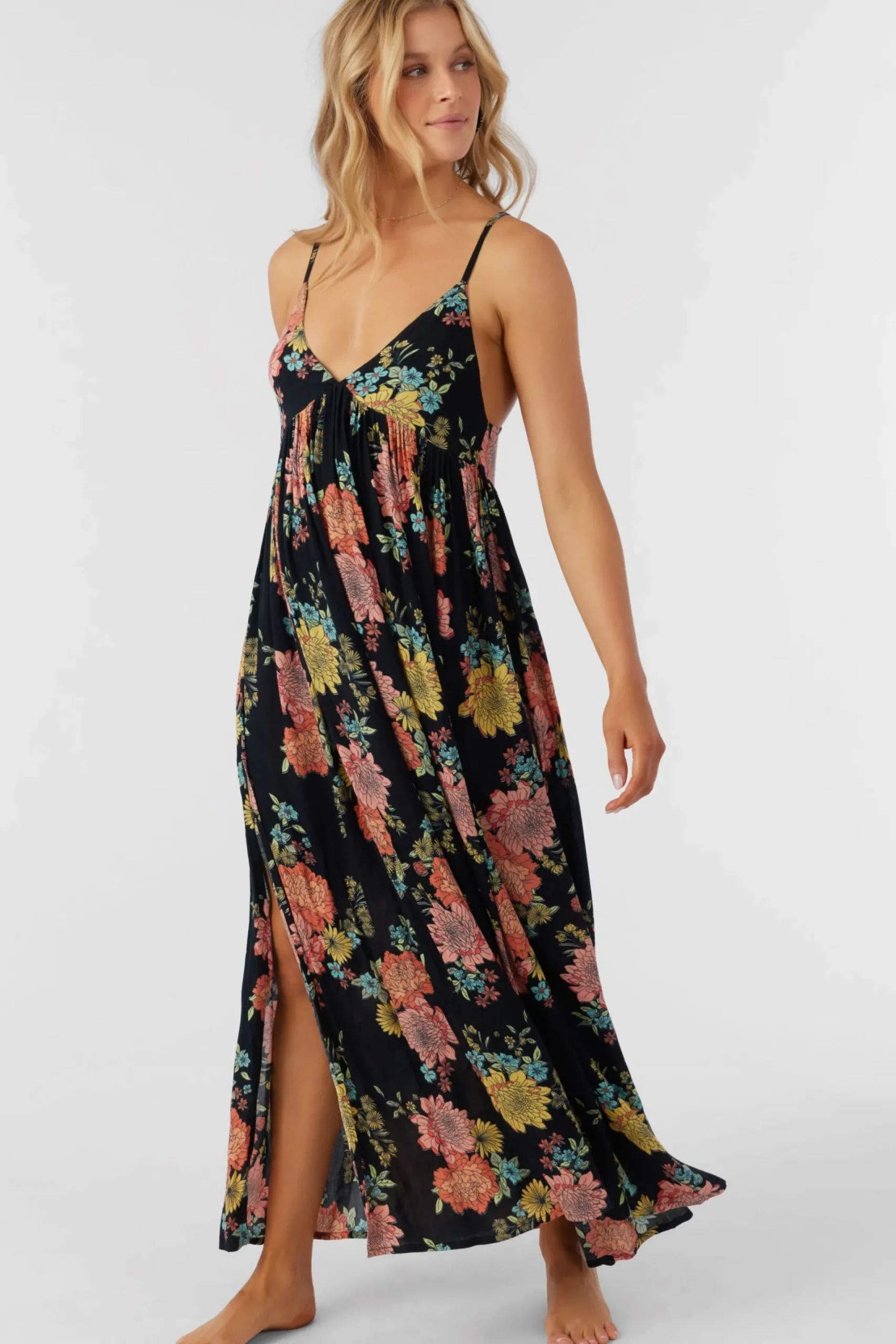 Women O’Neill Cover-Ups|Dresses<MEL MAXI KALI FLORAL SWIM COVER-UP DRESS