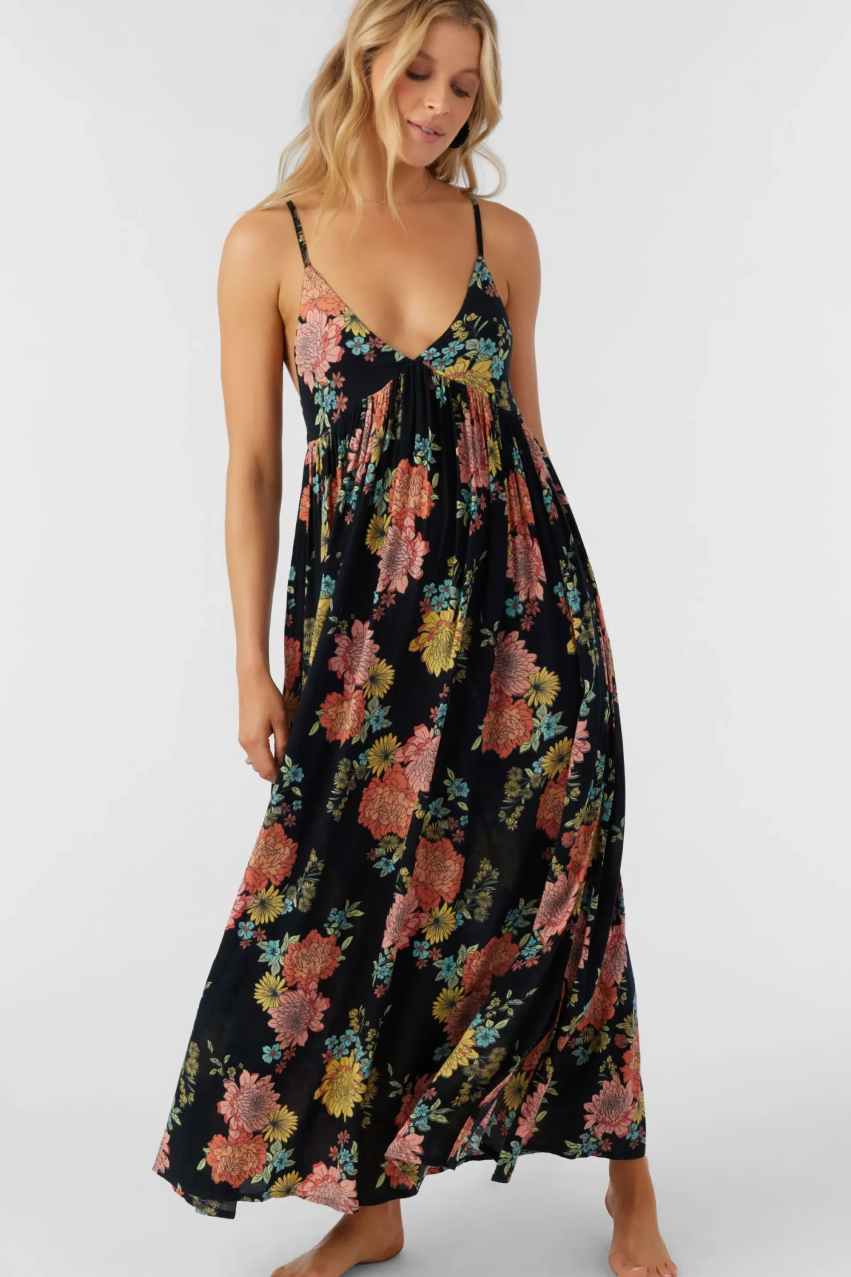 Women O’Neill Cover-Ups|Dresses<MEL MAXI KALI FLORAL SWIM COVER-UP DRESS
