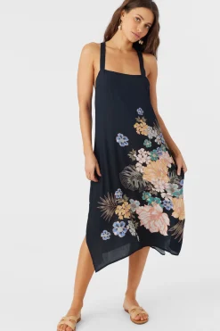 Women O’Neill Cover-Ups<MIRANDA MACAW TROPICAL MIDI COVER-UP DRESS