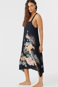 Women O’Neill Cover-Ups<MIRANDA MACAW TROPICAL MIDI COVER-UP DRESS