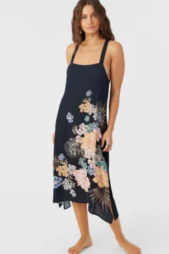 Women O’Neill Cover-Ups<MIRANDA MACAW TROPICAL MIDI COVER-UP DRESS