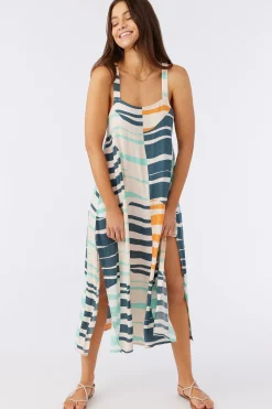 Women O’Neill Cover-Ups<MIRANDA MIDI PRINTED COVER-UP DRESS