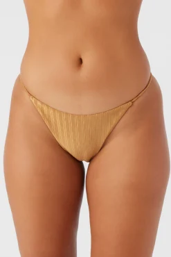 Women O’Neill Medium|Bikini Bottoms<MIZI METALLIC RIB REDONDO CLASSIC BOTTOMS