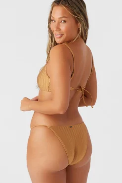 Women O’Neill Bralette|Bikini Tops<MIZI METALLIC RIB SURFSIDE BRALETTE TOP