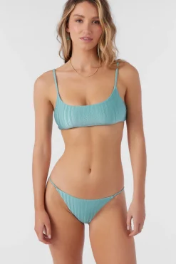 Women O’Neill Bralette|Bikini Tops<MIZI METALLIC RIB SURFSIDE BRALETTE TOP