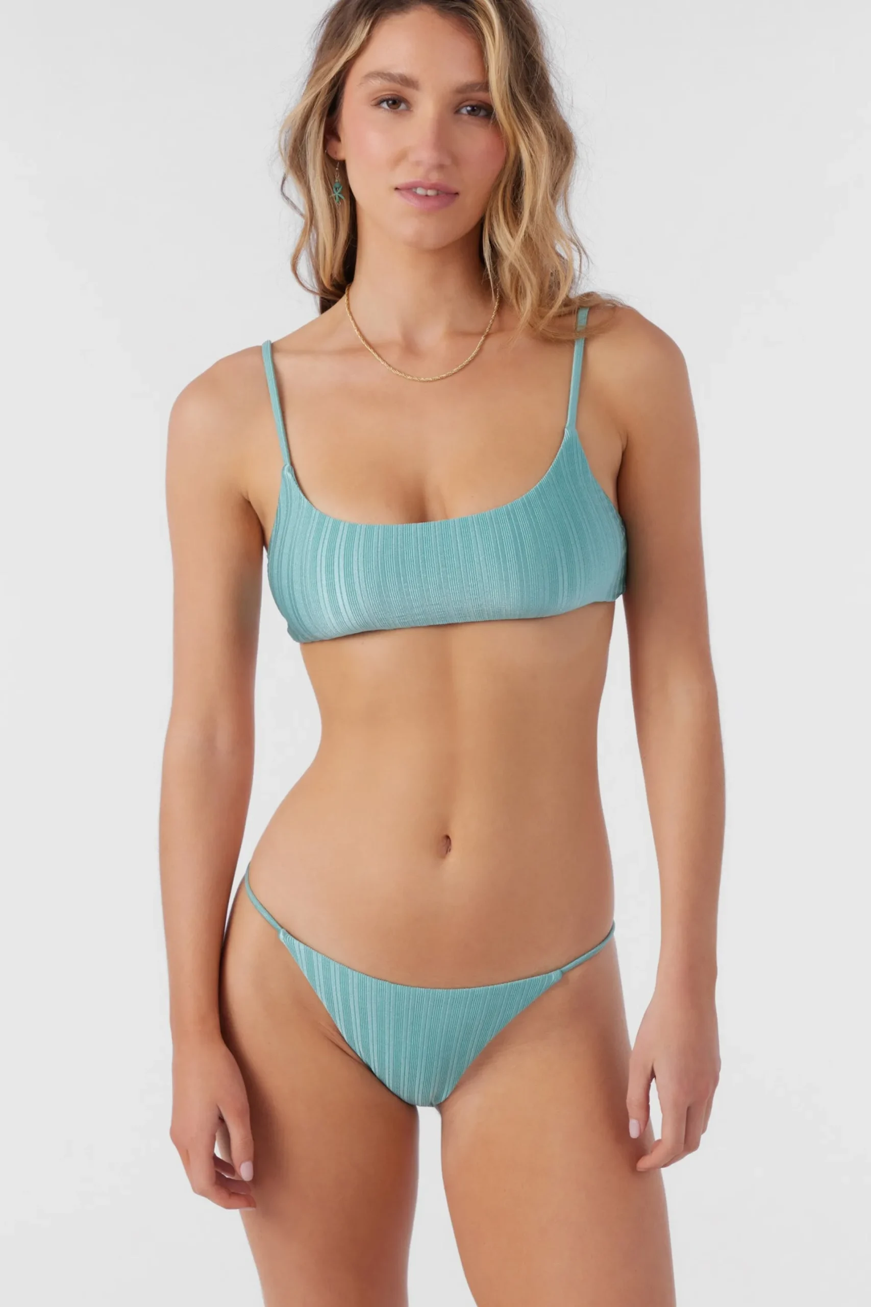 Women O’Neill Bralette|Bikini Tops<MIZI METALLIC RIB SURFSIDE BRALETTE TOP