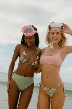 Women O’Neill Bralette|Bikini Tops<MIZI METALLIC RIB SURFSIDE BRALETTE TOP