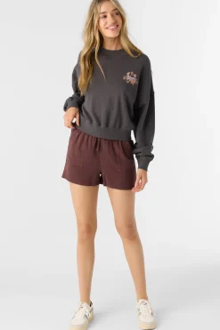 Women O’Neill Sweaters, Hoodies & Fleece<MOMENT CREW NECK CROPPED FLEECE