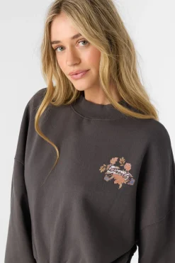 Women O’Neill Sweaters, Hoodies & Fleece<MOMENT CREW NECK CROPPED FLEECE