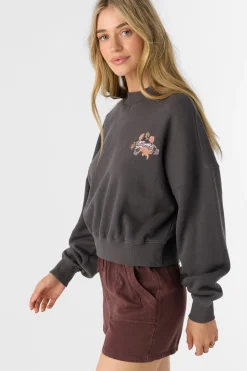 Women O’Neill Sweaters, Hoodies & Fleece<MOMENT CREW NECK CROPPED FLEECE