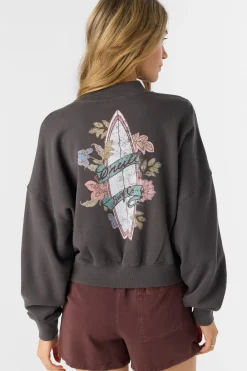 Women O’Neill Sweaters, Hoodies & Fleece<MOMENT CREW NECK CROPPED FLEECE