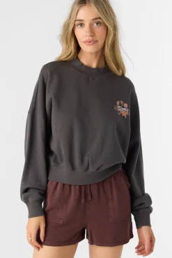 Women O’Neill Sweaters, Hoodies & Fleece<MOMENT CREW NECK CROPPED FLEECE