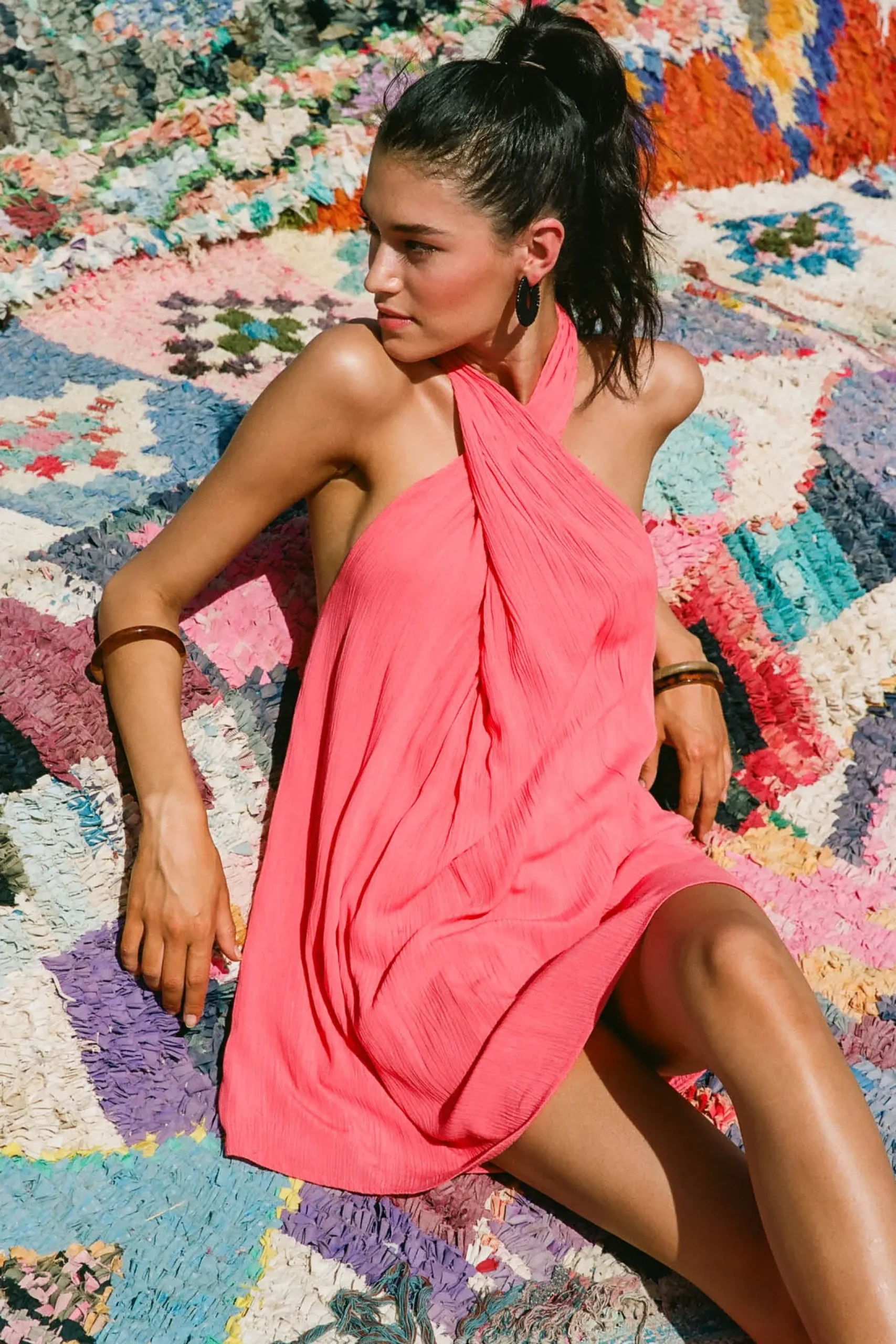 Women O’Neill Dresses<NAIMA SOLID HALTER DRESS