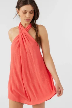 Women O’Neill Dresses<NAIMA SOLID HALTER DRESS
