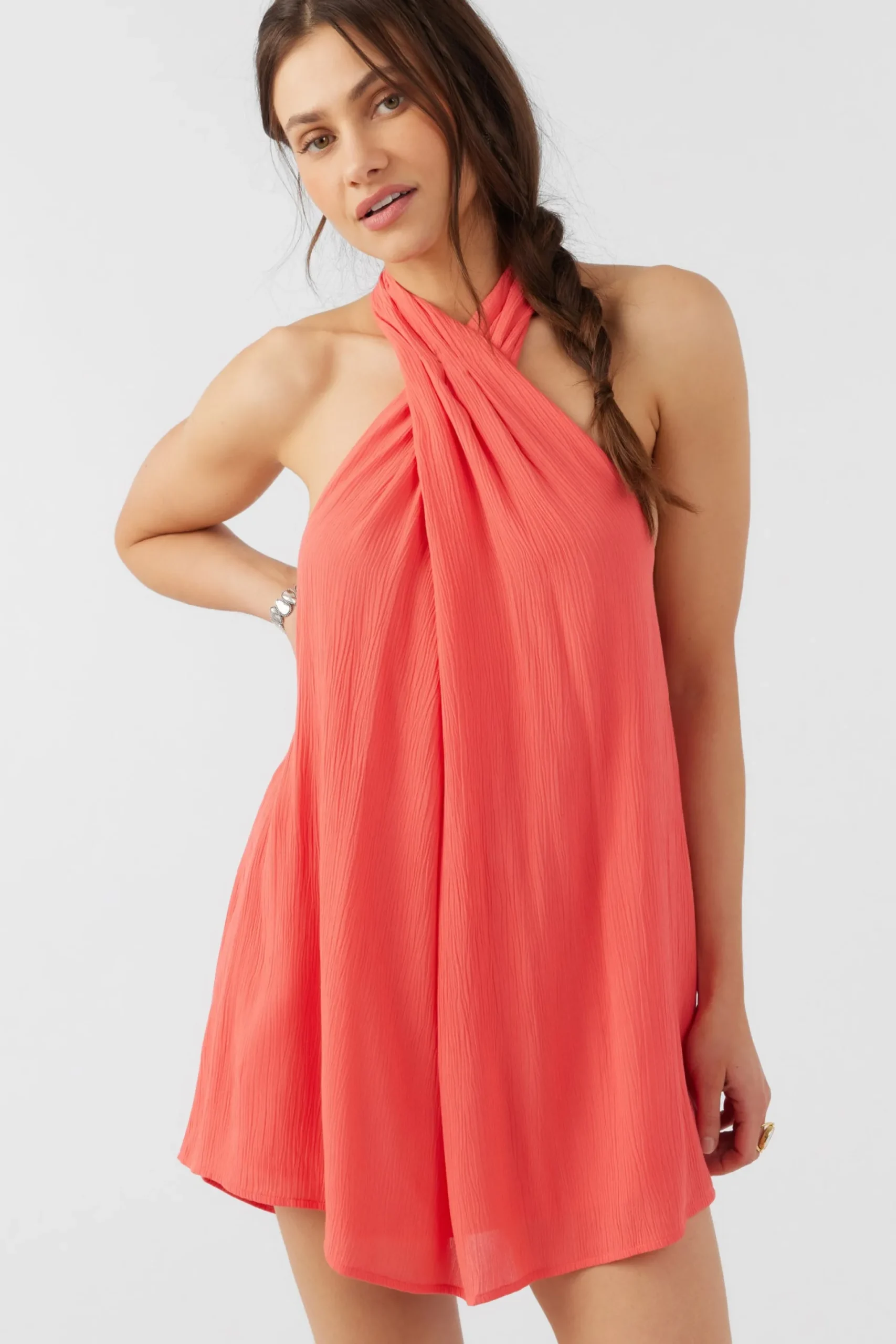 Women O’Neill Dresses<NAIMA SOLID HALTER DRESS