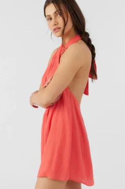 Women O’Neill Dresses<NAIMA SOLID HALTER DRESS