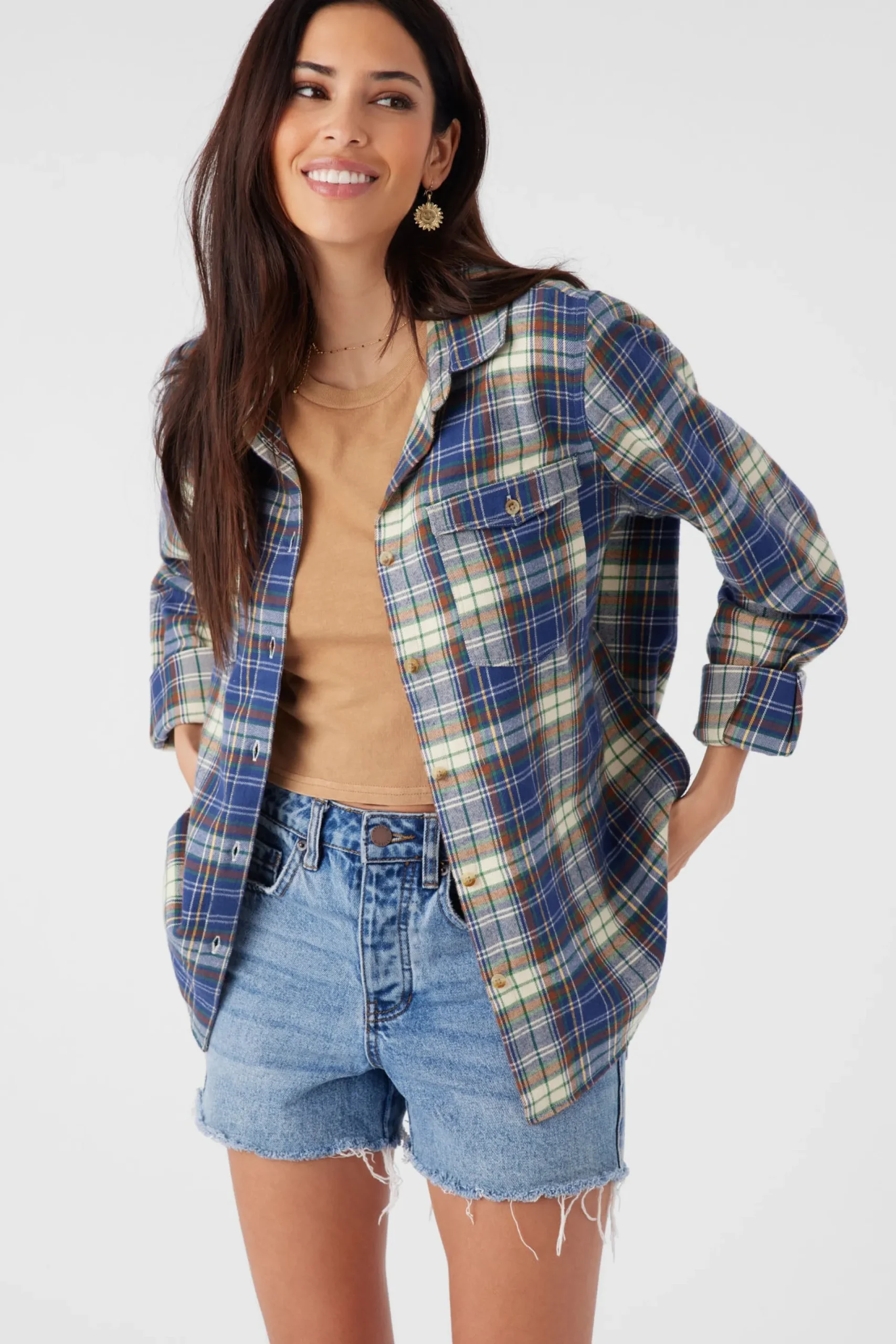 Women O’Neill Tops<NASH FLANNEL STANDARD FIT SHIRT