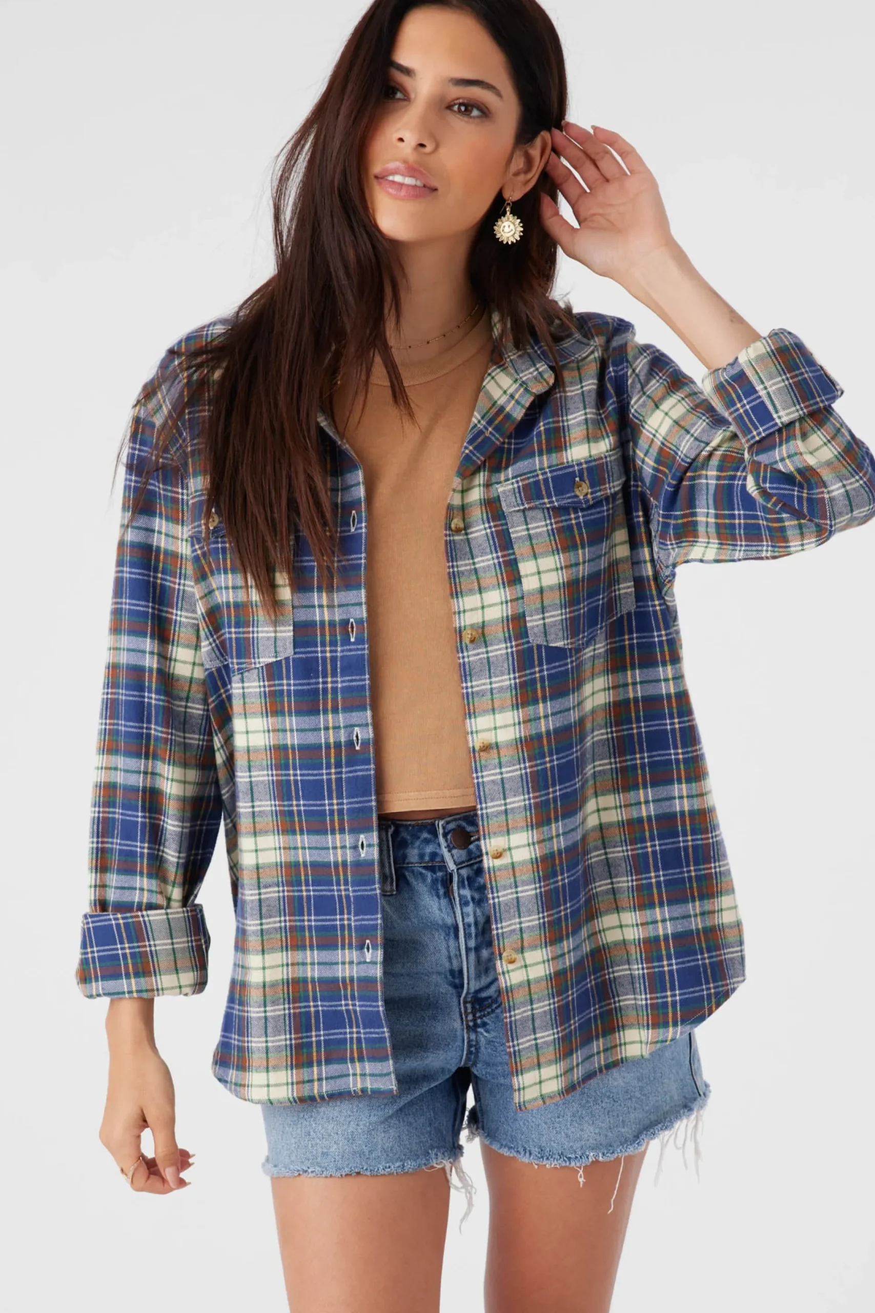 Women O’Neill Tops<NASH FLANNEL STANDARD FIT SHIRT