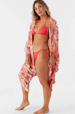 Women O’Neill Cover-Ups<NATALIE ANTAYLA FLORAL KIMONO COVER-UP