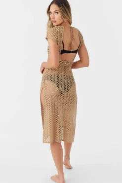 Women O’Neill Cover-Ups|Dresses<NINA MIDI CROCHET LACE COVER-UP DRESS
