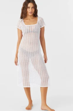 Women O’Neill Cover-Ups<NINA MIDI CROCHET LACE COVER-UP DRESS