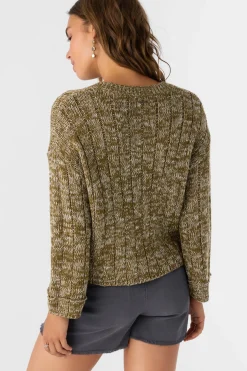 Women O’Neill Sweaters, Hoodies & Fleece<OCEANFRONT HENLEY LONG SLEEVE SWEATER