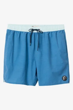 O’Neill Side Pockets|Swim Trunks<O'RIGINALS SOLID ELASTIC WAIST 16" SWIM TRUNKS