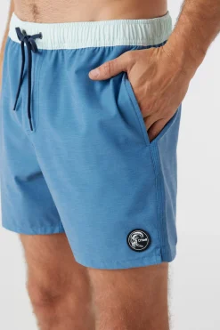 O’Neill Side Pockets|Swim Trunks<O'RIGINALS SOLID ELASTIC WAIST 16" SWIM TRUNKS