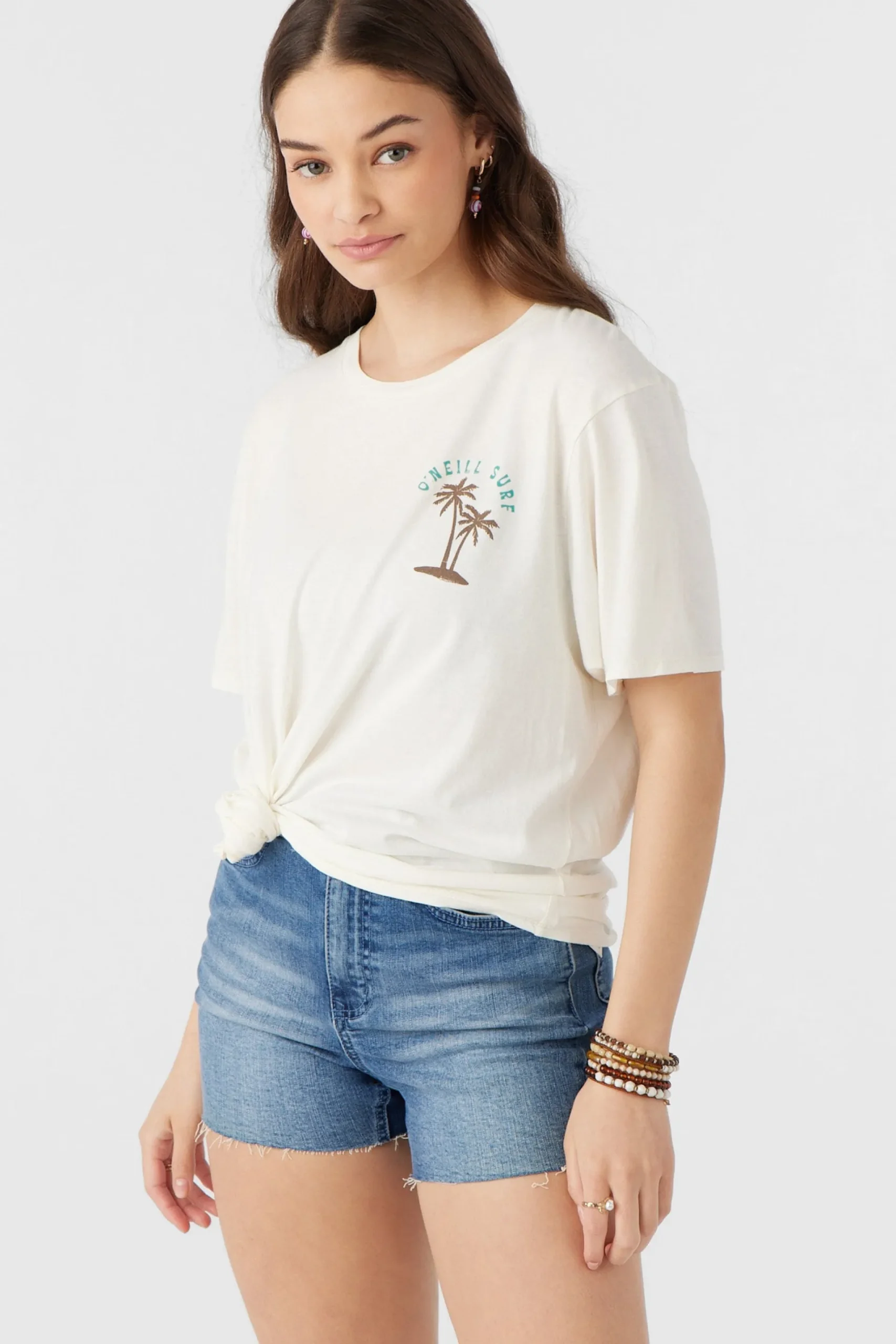 Women O’Neill Graphic Tees & Tanks<PALM EMBLEM TEE