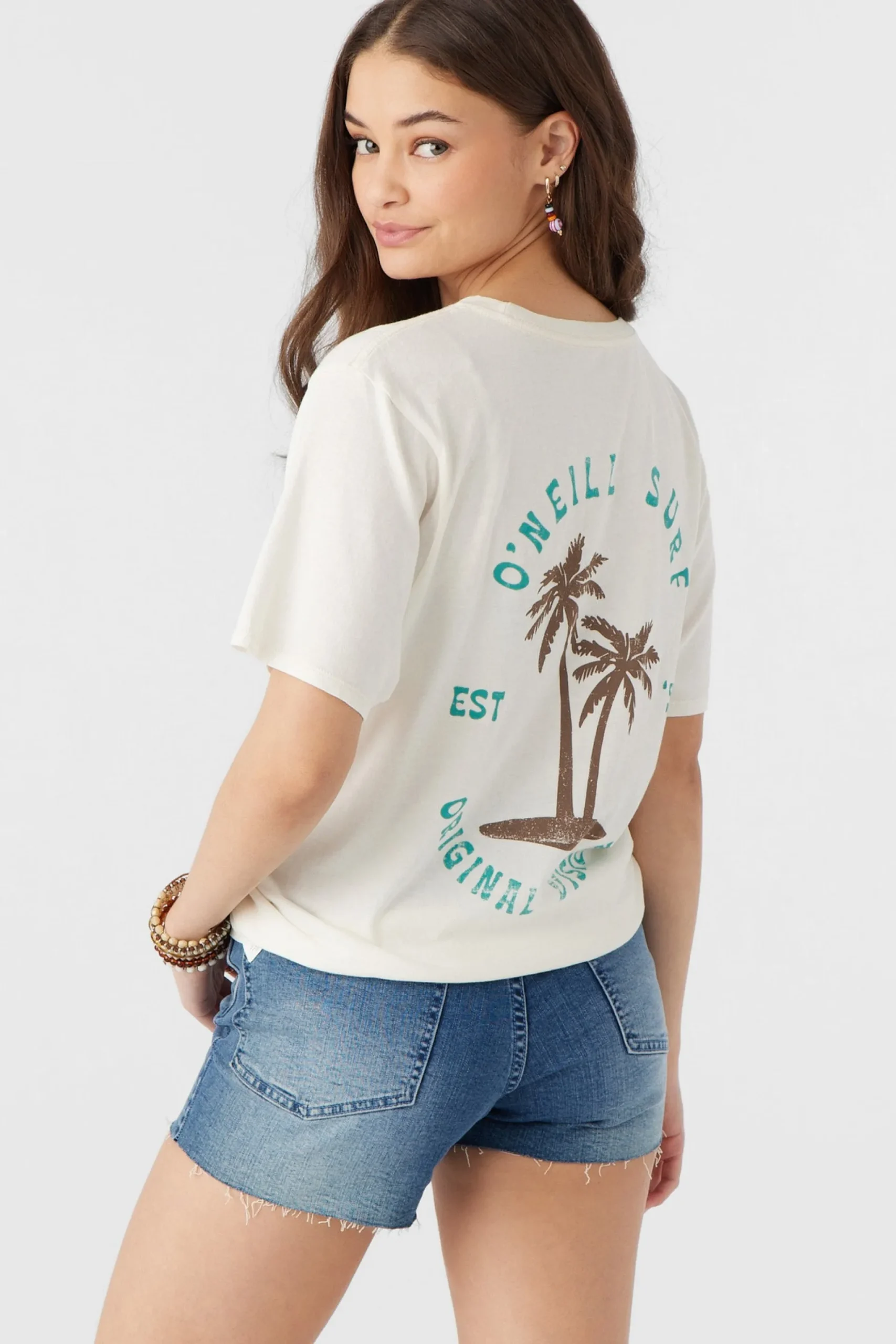 Women O’Neill Graphic Tees & Tanks<PALM EMBLEM TEE