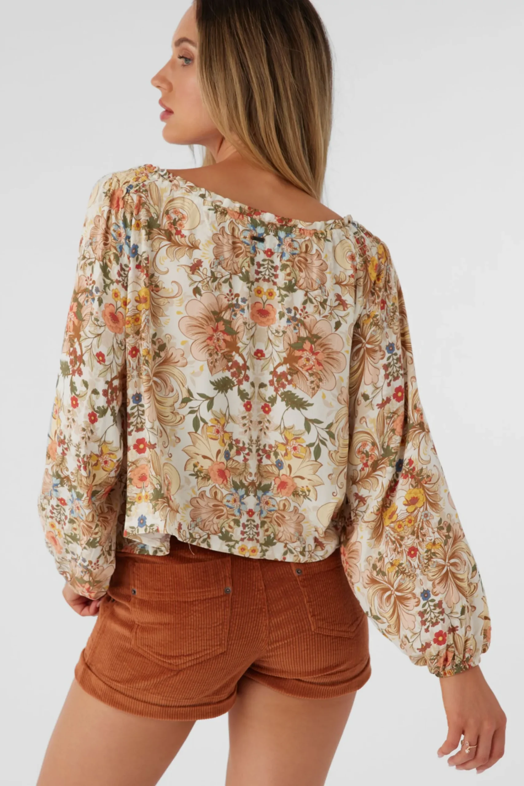 Women O’Neill Tops<RIVER SOFIA FLORAL LONG SLEEVE TOP